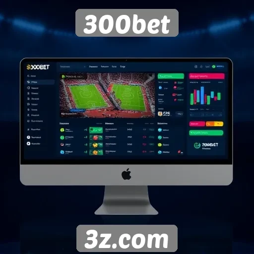 Interface do usuário da 300bet analisada